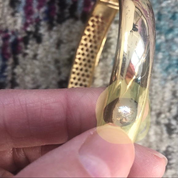 Gold Plated Sterling Silver Ombré bangle & ring - Picture 15 of 16